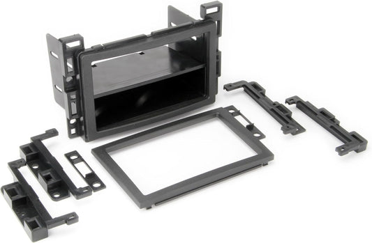 GM2500B Double DIN or Single DIN with Pocket Radio Installation Dash Kit Compatible with Select 2004-2021 GM Vehicles - Car Stereo Install Kit - See Fit Guide in Images to Verify Your Vehicle