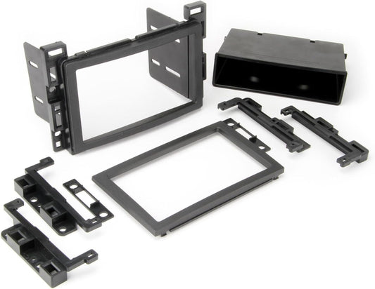 GM2500B Double DIN or Single DIN with Pocket Radio Installation Dash Kit Compatible with Select 2004-2021 GM Vehicles - Car Stereo Install Kit - See Fit Guide in Images to Verify Your Vehicle